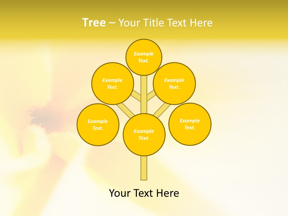 Blooming Tonga Golden PowerPoint Template