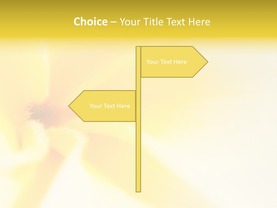 Blooming Tonga Golden PowerPoint Template