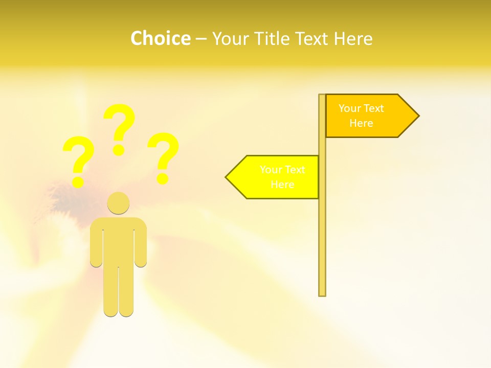 Blooming Tonga Golden PowerPoint Template