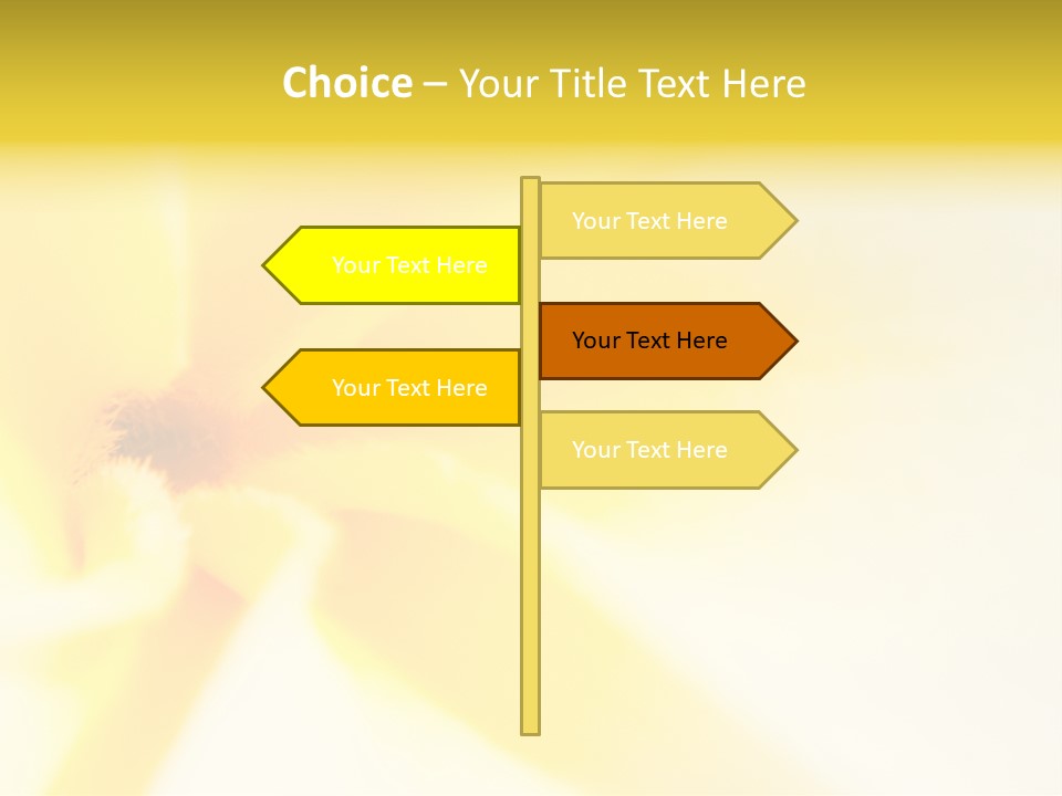 Blooming Tonga Golden PowerPoint Template