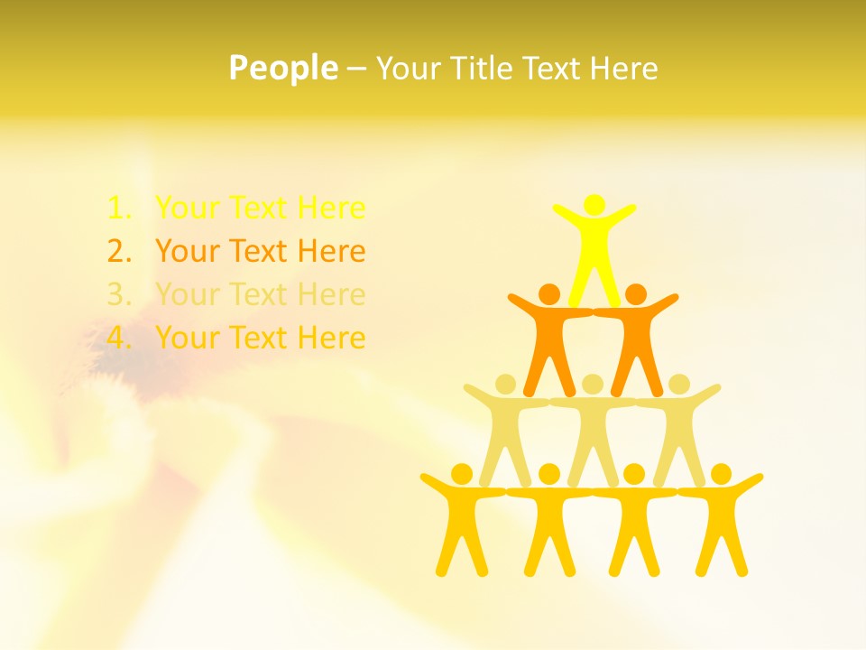 Blooming Tonga Golden PowerPoint Template