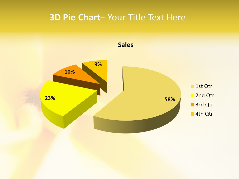 Blooming Tonga Golden PowerPoint Template