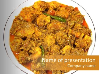 Curry Fresh Pepper PowerPoint Template