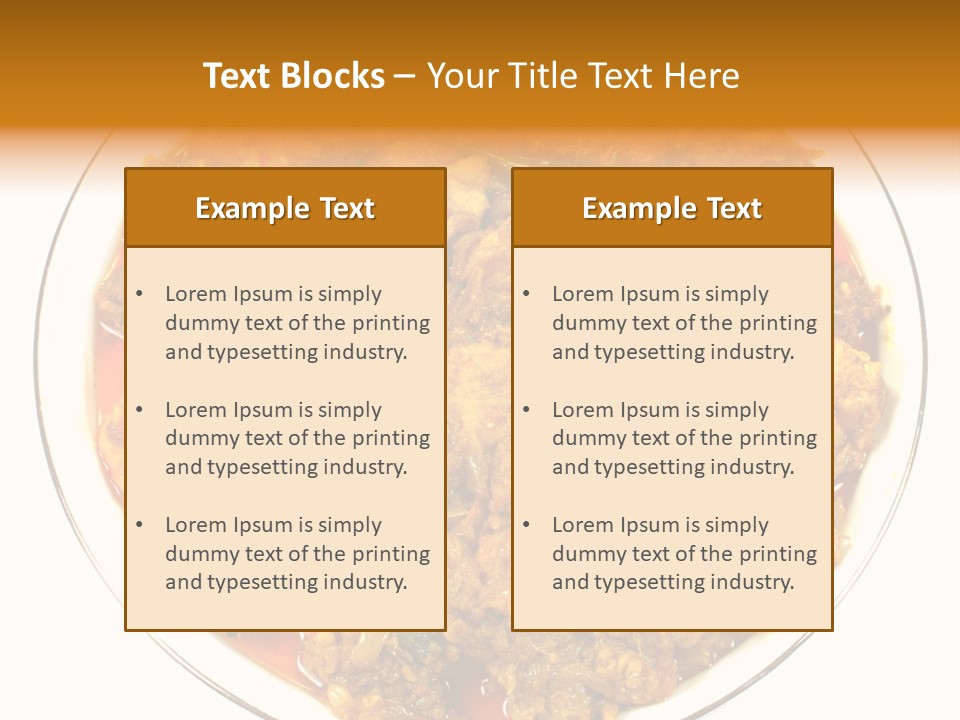 Curry Fresh Pepper PowerPoint Template