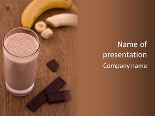 Mixed Banana Smoothie PowerPoint Template