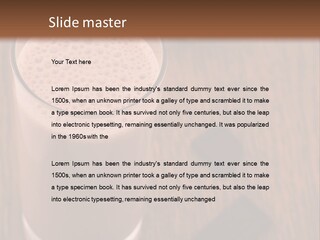 Mixed Banana Smoothie PowerPoint Template