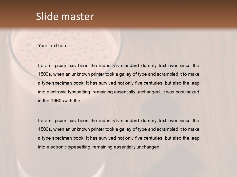 Mixed Banana Smoothie PowerPoint Template