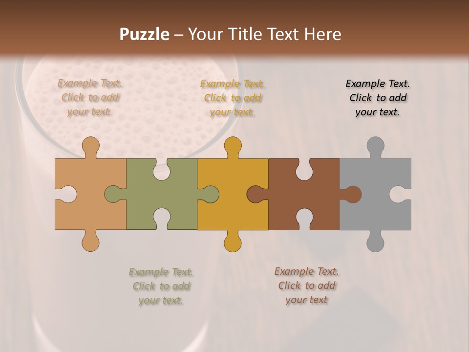 Mixed Banana Smoothie PowerPoint Template