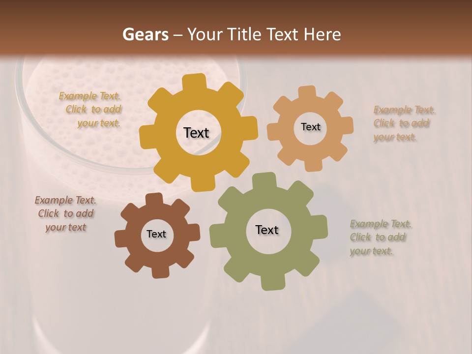 Mixed Banana Smoothie PowerPoint Template