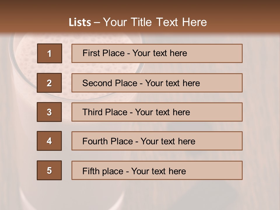 Mixed Banana Smoothie PowerPoint Template