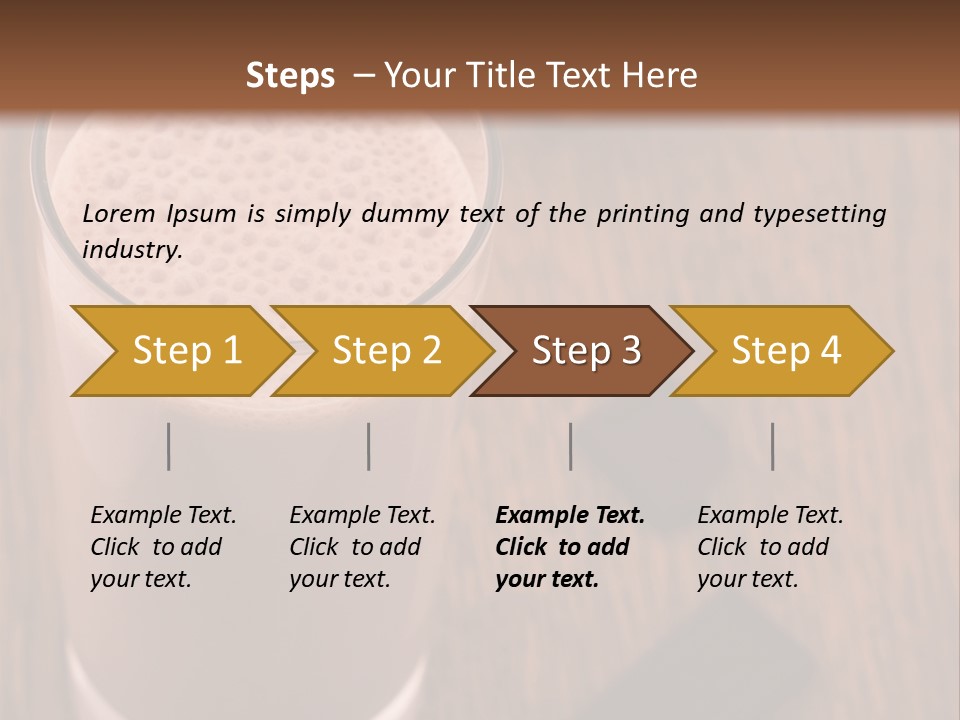 Mixed Banana Smoothie PowerPoint Template