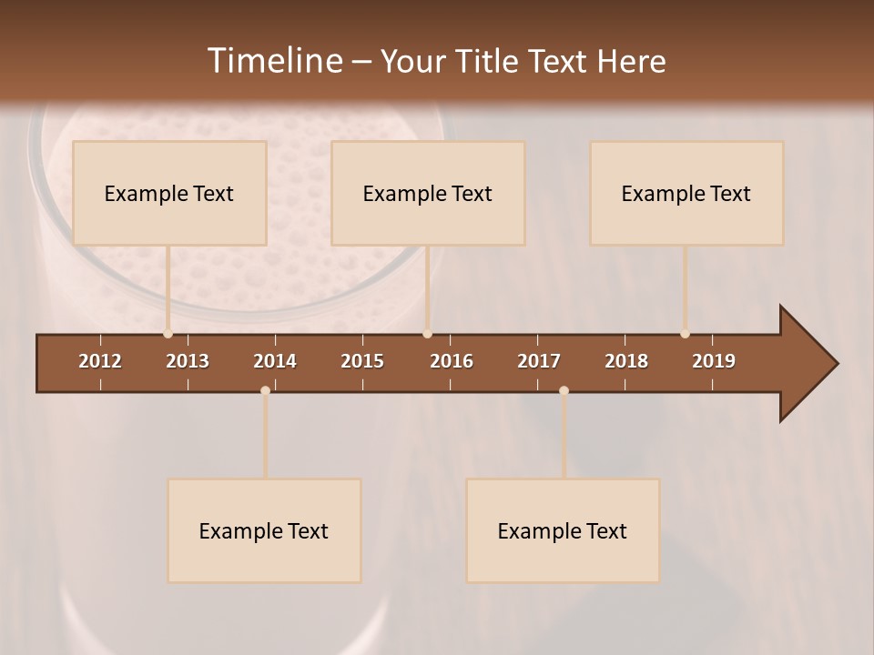 Mixed Banana Smoothie PowerPoint Template