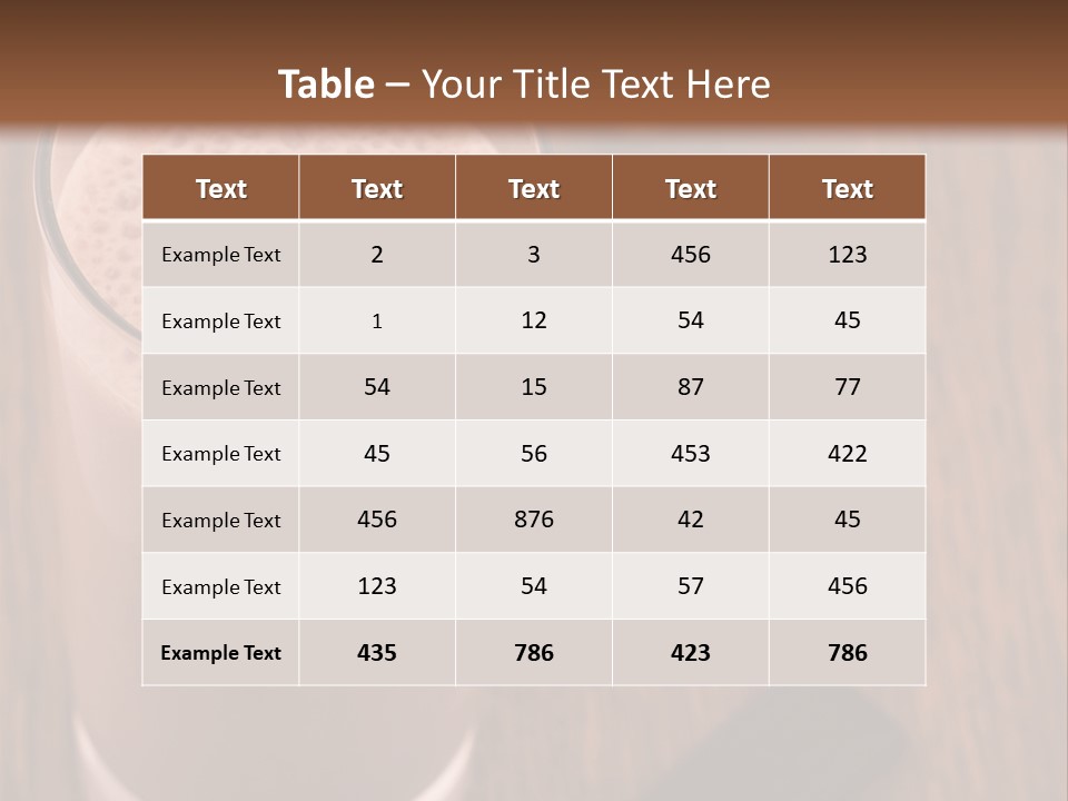 Mixed Banana Smoothie PowerPoint Template