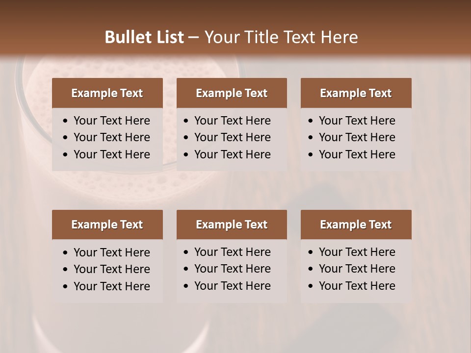 Mixed Banana Smoothie PowerPoint Template