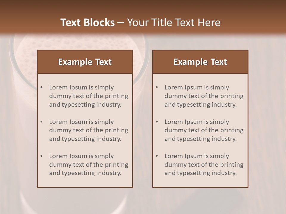 Mixed Banana Smoothie PowerPoint Template