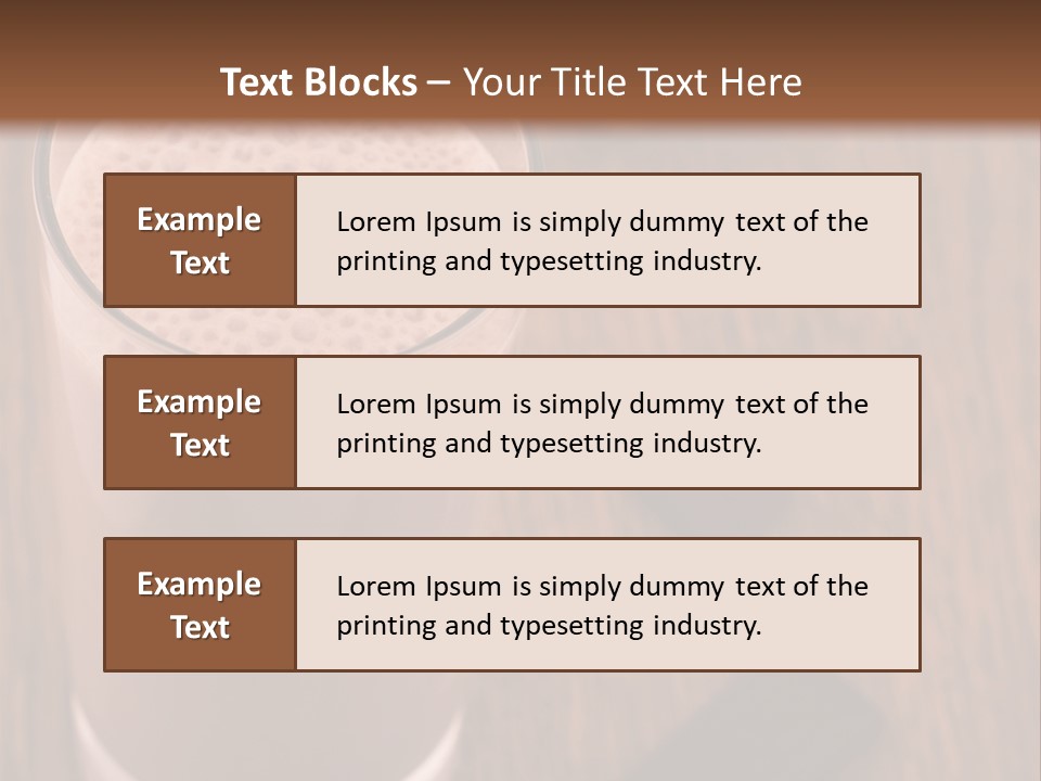 Mixed Banana Smoothie PowerPoint Template