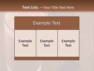 Mixed Banana Smoothie PowerPoint Template
