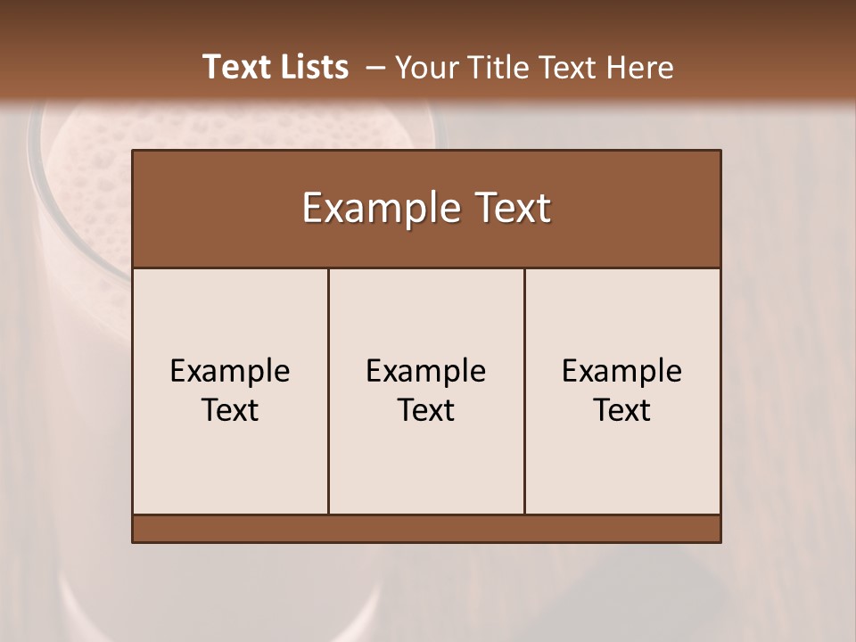 Mixed Banana Smoothie PowerPoint Template