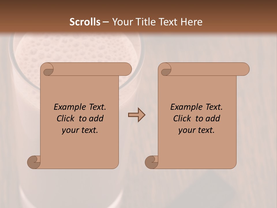 Mixed Banana Smoothie PowerPoint Template