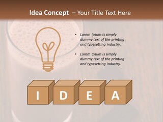 Mixed Banana Smoothie PowerPoint Template