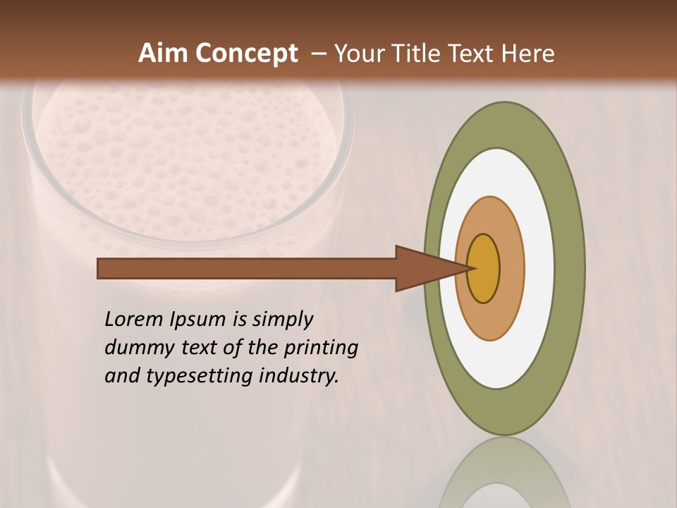 Mixed Banana Smoothie PowerPoint Template