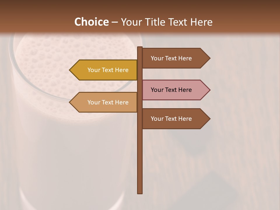 Mixed Banana Smoothie PowerPoint Template