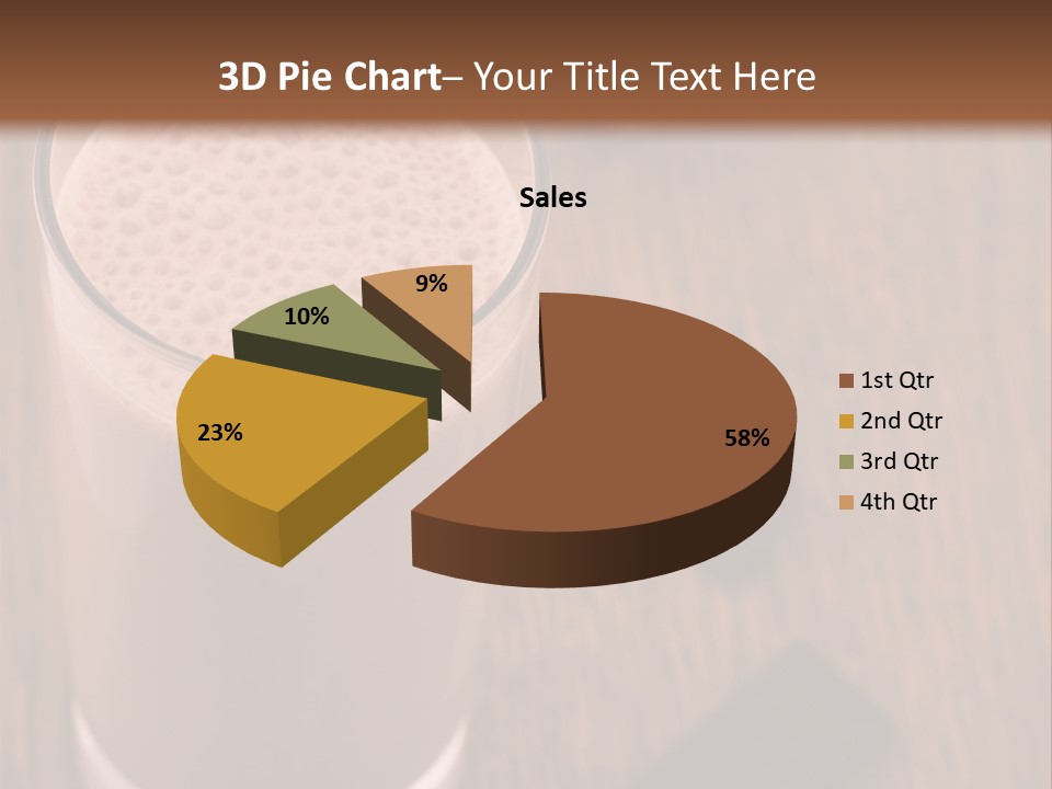 Mixed Banana Smoothie PowerPoint Template