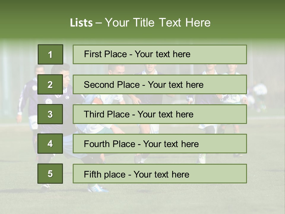 Boys Competition Child PowerPoint Template