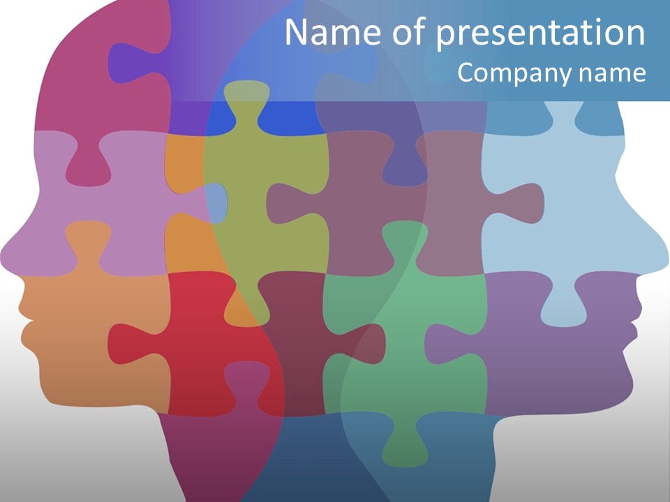 Isolated Psychology Abstract PowerPoint Template