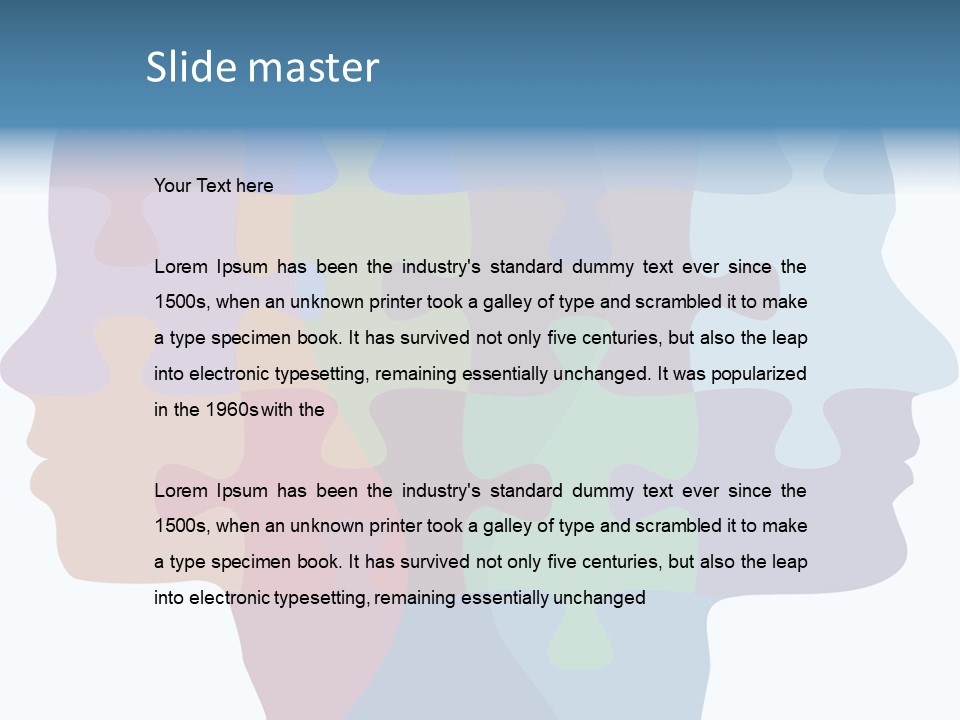 Isolated Psychology Abstract PowerPoint Template