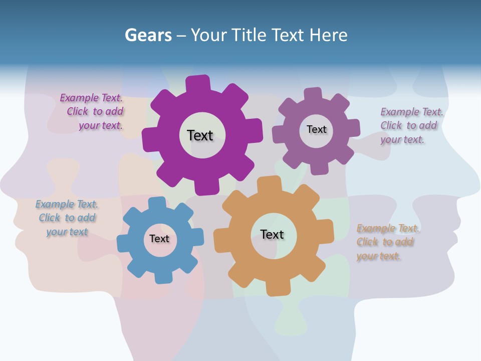 Isolated Psychology Abstract PowerPoint Template