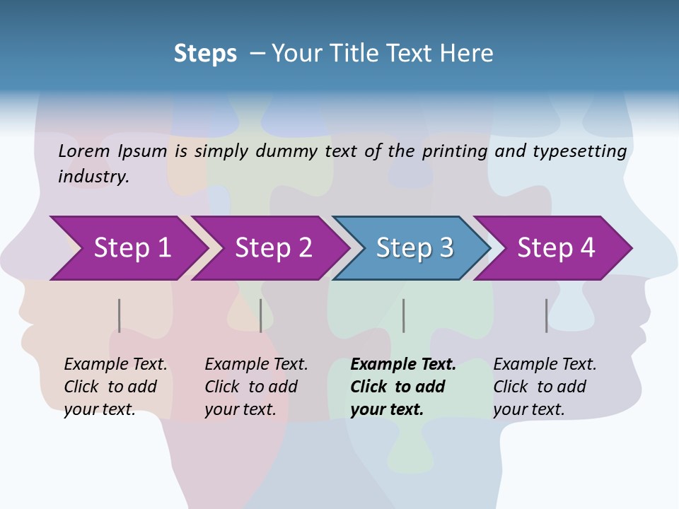 Isolated Psychology Abstract PowerPoint Template