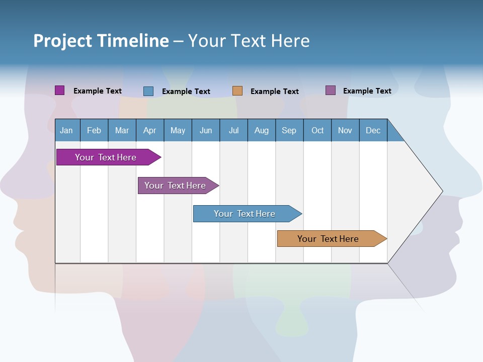 Isolated Psychology Abstract PowerPoint Template
