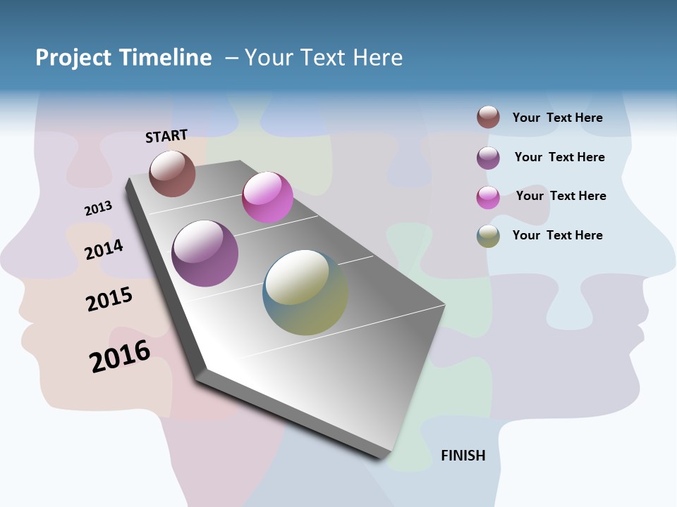 Isolated Psychology Abstract PowerPoint Template