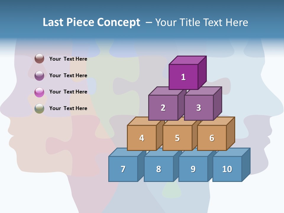 Isolated Psychology Abstract PowerPoint Template