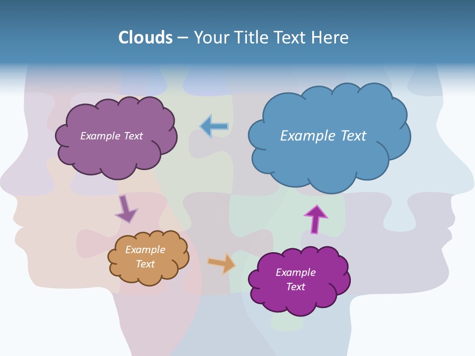 Isolated Psychology Abstract PowerPoint Template