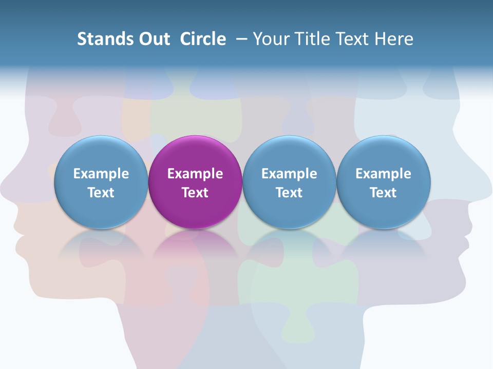 Isolated Psychology Abstract PowerPoint Template