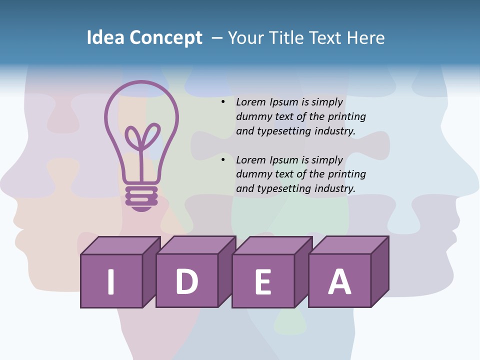 Isolated Psychology Abstract PowerPoint Template
