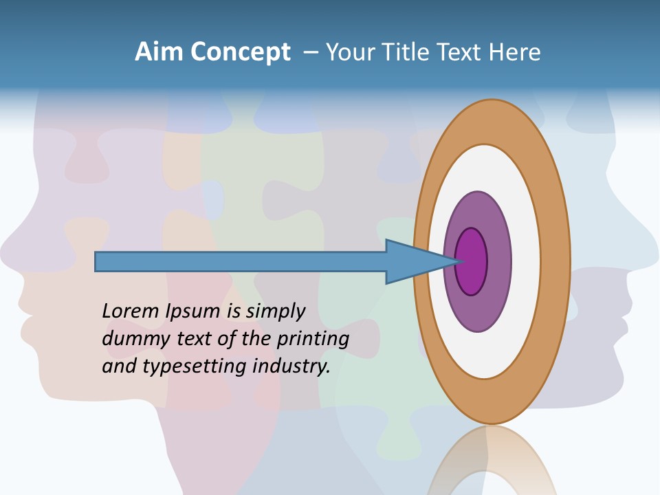 Isolated Psychology Abstract PowerPoint Template