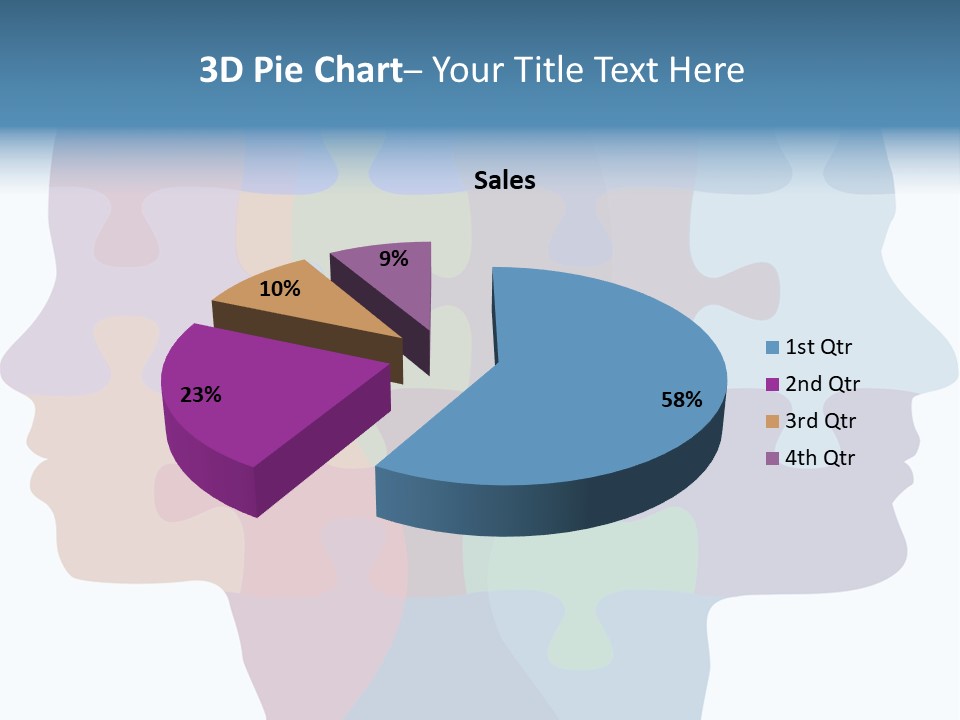 Isolated Psychology Abstract PowerPoint Template