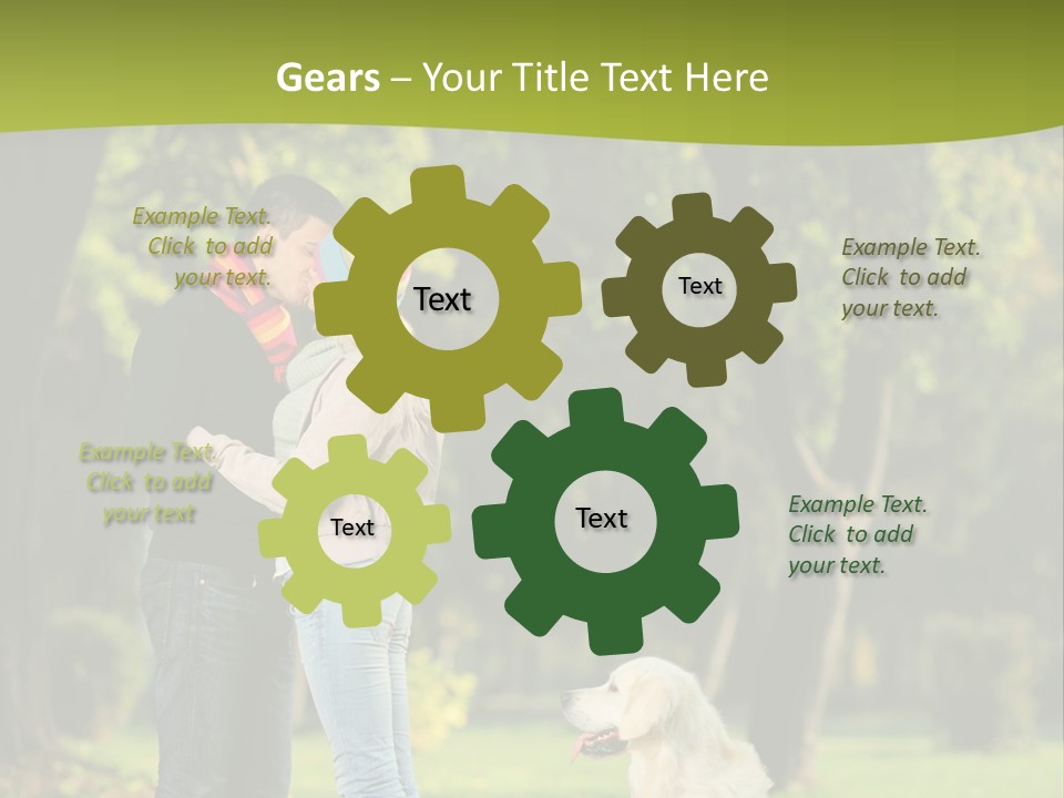 Guy Scene Hug PowerPoint Template