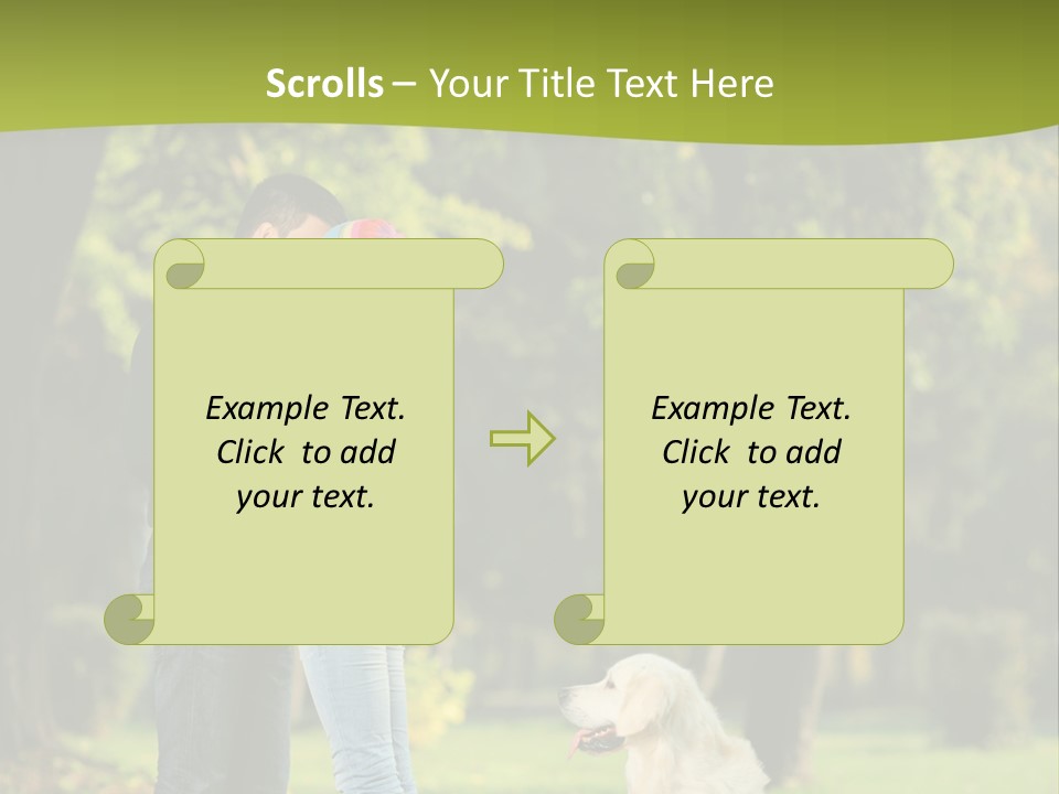 Guy Scene Hug PowerPoint Template