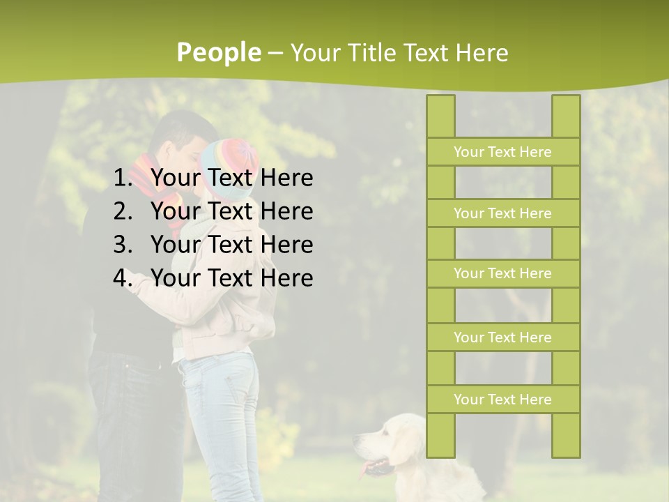 Guy Scene Hug PowerPoint Template