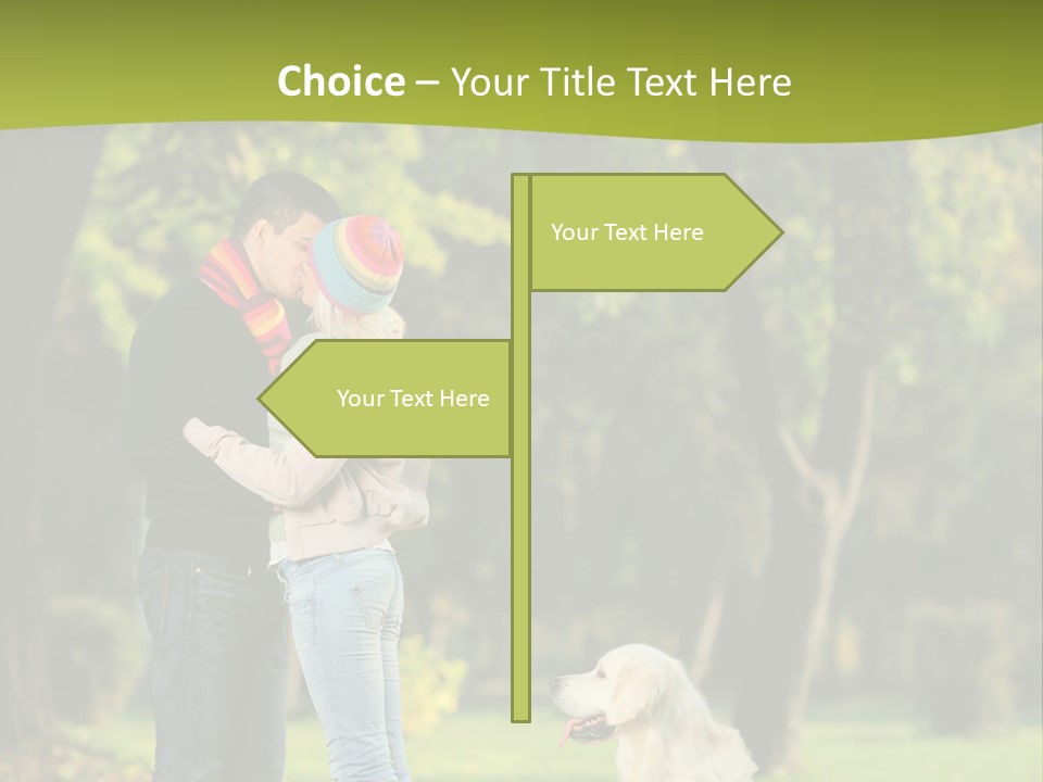 Guy Scene Hug PowerPoint Template