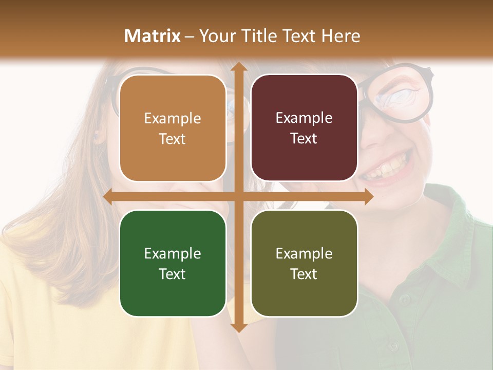 Eyes Fun Girl PowerPoint Template