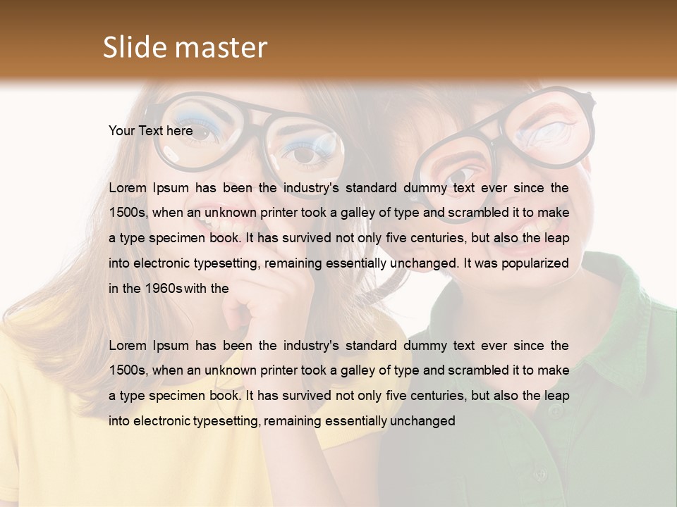 Eyes Fun Girl PowerPoint Template