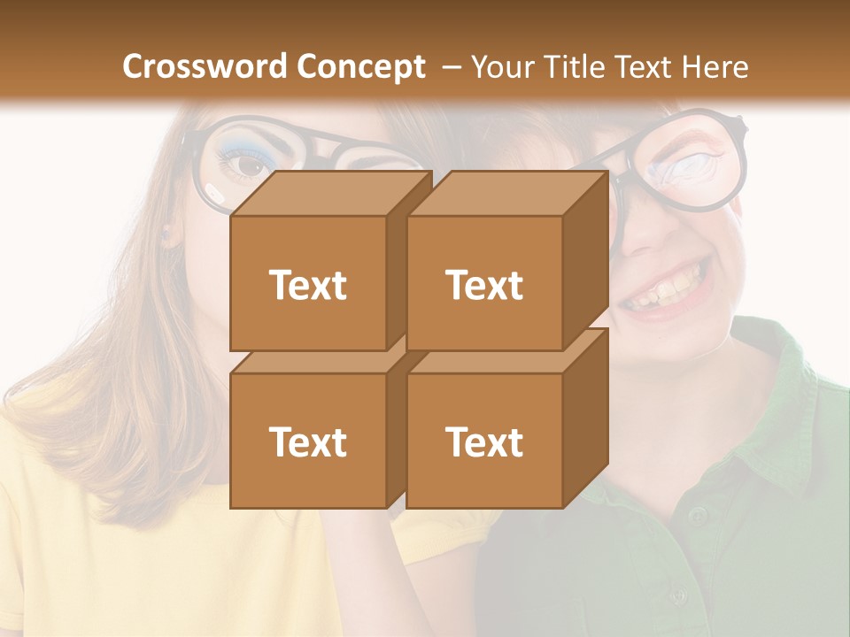 Eyes Fun Girl PowerPoint Template