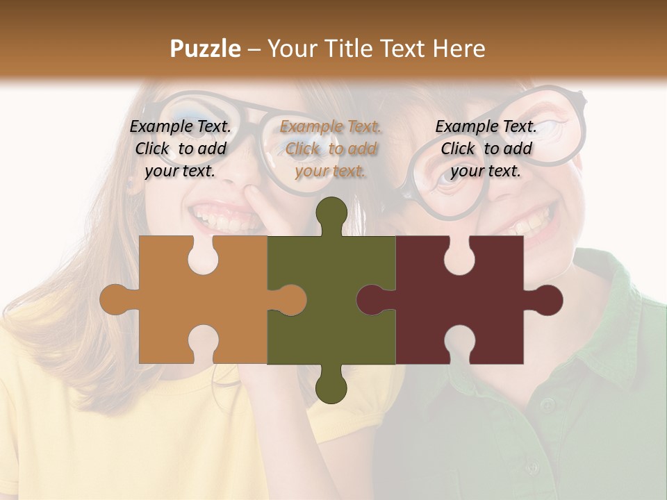 Eyes Fun Girl PowerPoint Template