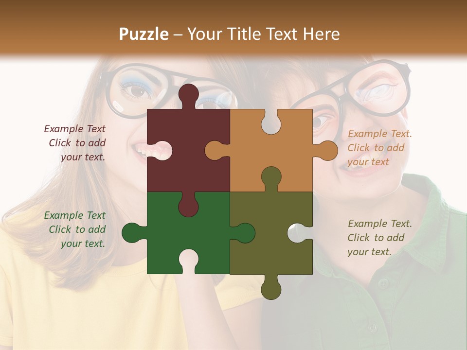 Eyes Fun Girl PowerPoint Template