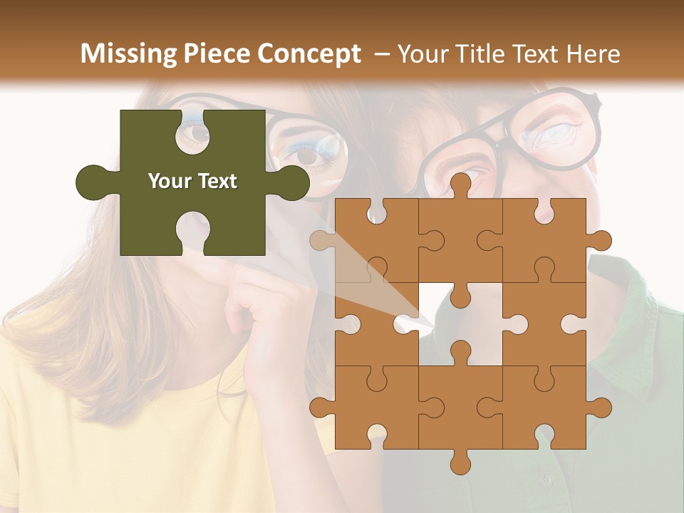 Eyes Fun Girl PowerPoint Template